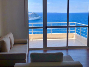 One bedroom appartement at Sarande 10 m away from the beach with sea view and terrace